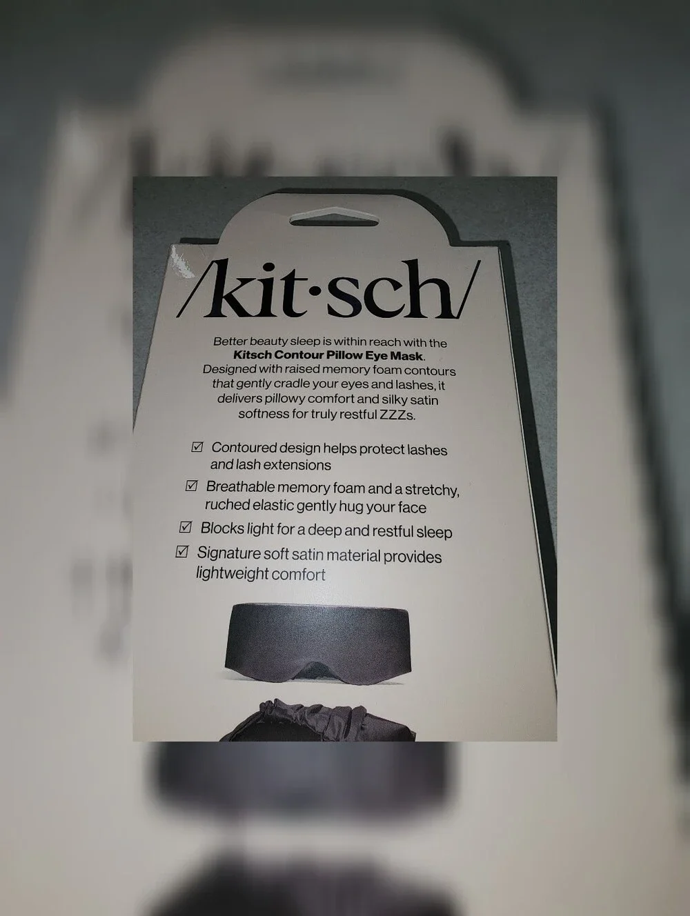 Kitsch Contour Pillow Eye Mask NEW